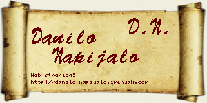 Danilo Napijalo vizit kartica